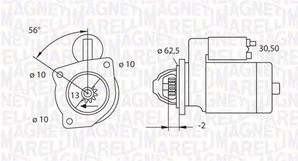 MAGNETI MARELLI 063523624010 Стартер для PEUGEOT 407 (Пежо 407) MAGNETI MARELLI 063523624010 Стартер для PEUGEOT 407 (Пежо 407)