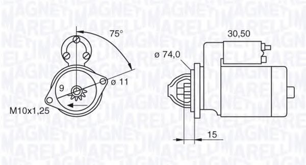 MAGNETI MARELLI 063280054010 Стартер для TOYOTA ECHO (Тойота/тоета Эчо) MAGNETI MARELLI 063280054010 Стартер для TOYOTA ECHO (Тойота/тоета Эчо)