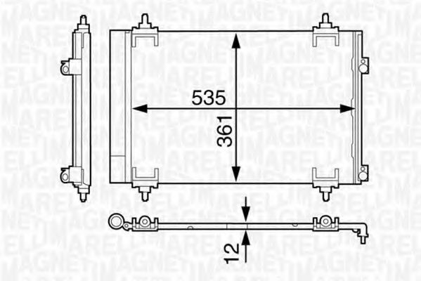 MAGNETI MARELLI 350203602000 Конденсатор, кондиционер для MITSUBISHI COLT/RODEO (Митсубиши/митсубиси Cолт/родэо) MAGNETI MARELLI 350203602000 Конденсатор, кондиционер для MITSUBISHI COLT/RODEO (Митсубиши/митсубиси Cолт/родэо)