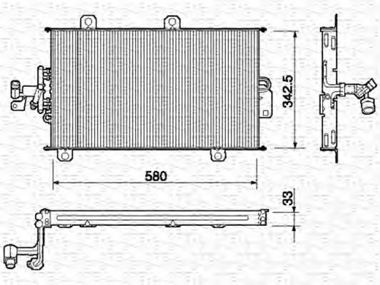 MAGNETI MARELLI 350203100000 Конденсатор, кондиционер для FIAT TEMPRA (Фиат Тэмпра) MAGNETI MARELLI 350203100000 Конденсатор, кондиционер для FIAT TEMPRA (Фиат Тэмпра)