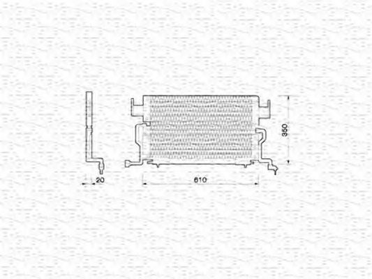 MAGNETI MARELLI 350203204000 Конденсатор, кондиционер для PEUGEOT (Пежо) MAGNETI MARELLI 350203204000 Конденсатор, кондиционер для PEUGEOT (Пежо)