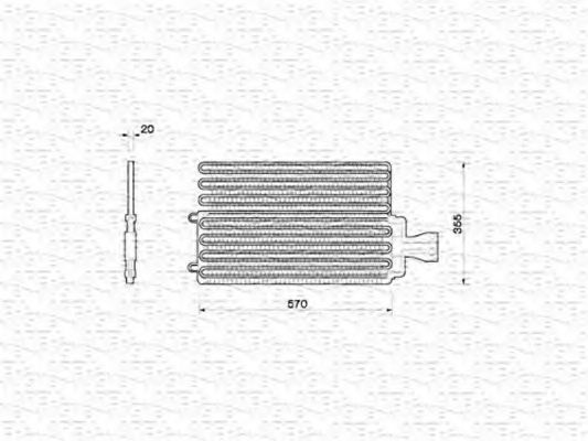 MAGNETI MARELLI 350203212000 Конденсатор, кондиционер для CITROëN (Cитроëн) MAGNETI MARELLI 350203212000 Конденсатор, кондиционер для CITROëN (Cитроëн)