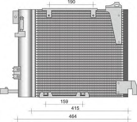 MAGNETI MARELLI 350203263000 Конденсатор, кондиционер для MAZDA 323 III (Мазда 323 3) MAGNETI MARELLI 350203263000 Конденсатор, кондиционер для MAZDA 323 III (Мазда 323 3)