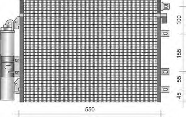 MAGNETI MARELLI 350203337000 Конденсатор, кондиционер для UAZ (Уаз)