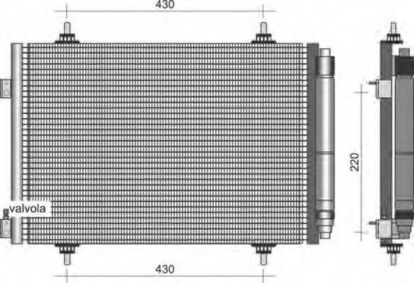 MAGNETI MARELLI 350203377000 Конденсатор, кондиционер для RENAULT SUPER 5 (Рено Супэр 5) MAGNETI MARELLI 350203377000 Конденсатор, кондиционер для RENAULT SUPER 5 (Рено Супэр 5)