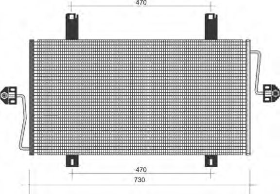 MAGNETI MARELLI 350203436000 Конденсатор, кондиционер для MITSUBISHI MINICAB (Митсубиши/митсубиси Миниcаб) MAGNETI MARELLI 350203436000 Конденсатор, кондиционер для MITSUBISHI MINICAB (Митсубиши/митсубиси Миниcаб)