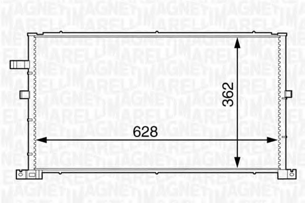 MAGNETI MARELLI 350203607000 Конденсатор, кондиционер для VOLKSWAGEN UP (Фольксваген Уп) MAGNETI MARELLI 350203607000 Конденсатор, кондиционер для VOLKSWAGEN UP (Фольксваген Уп)