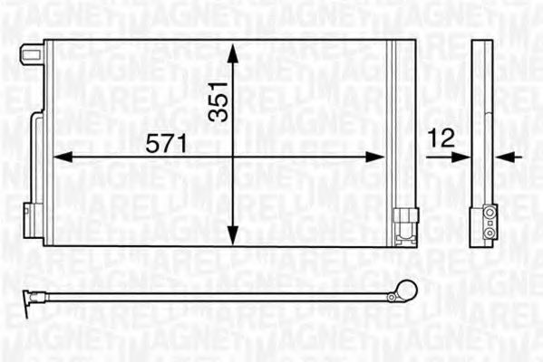 MAGNETI MARELLI 350203611000 Конденсатор, кондиционер для VOLKSWAGEN CARIBE I (Фольксваген Cарибэ и) MAGNETI MARELLI 350203611000 Конденсатор, кондиционер для VOLKSWAGEN CARIBE I (Фольксваген Cарибэ и)
