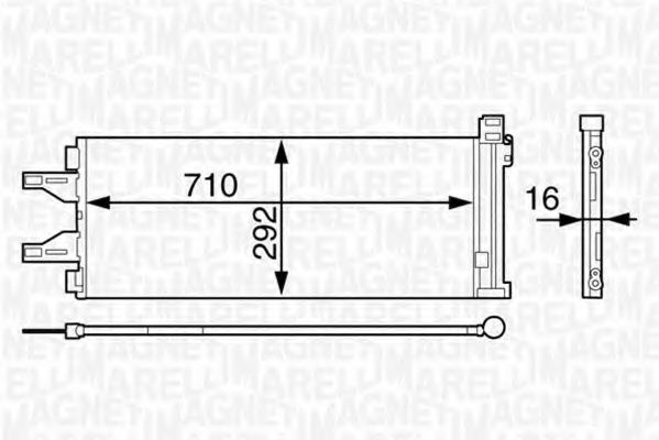 MAGNETI MARELLI 350203623000 Конденсатор, кондиционер для VOLKSWAGEN CARIBE I (Фольксваген Cарибэ и) MAGNETI MARELLI 350203623000 Конденсатор, кондиционер для VOLKSWAGEN CARIBE I (Фольксваген Cарибэ и)
