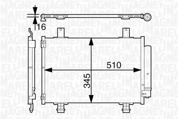 MAGNETI MARELLI 350203631000 Конденсатор, кондиционер для AUDI 4000 (Ауди 4000) MAGNETI MARELLI 350203631000 Конденсатор, кондиционер для AUDI 4000 (Ауди 4000)