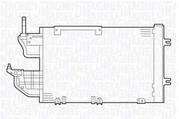MAGNETI MARELLI 350203635000 Конденсатор, кондиционер для PEUGEOT 305 II (Пежо 305 2) MAGNETI MARELLI 350203635000 Конденсатор, кондиционер для PEUGEOT 305 II (Пежо 305 2)