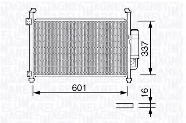 MAGNETI MARELLI 350203664000 Конденсатор, кондиционер для MITSUBISHI L 300 STARWAGON (Митсубиши/митсубиси Л 300 старвагон) MAGNETI MARELLI 350203664000 Конденсатор, кондиционер для MITSUBISHI L 300 STARWAGON (Митсубиши/митсубиси Л 300 старвагон)