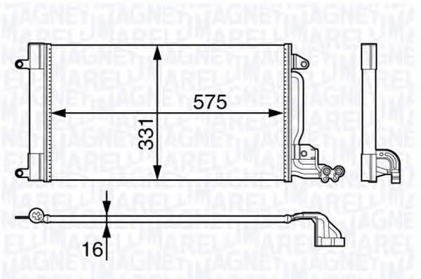 MAGNETI MARELLI 350203715000 Конденсатор, кондиционер для HONDA PRELUDE III (Хонда Прэлудэ 3) MAGNETI MARELLI 350203715000 Конденсатор, кондиционер для HONDA PRELUDE III (Хонда Прэлудэ 3)
