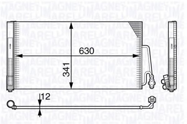 MAGNETI MARELLI 350203722000 Конденсатор, кондиционер для PEUGEOT 205 II (Пежо 205 2) MAGNETI MARELLI 350203722000 Конденсатор, кондиционер для PEUGEOT 205 II (Пежо 205 2)