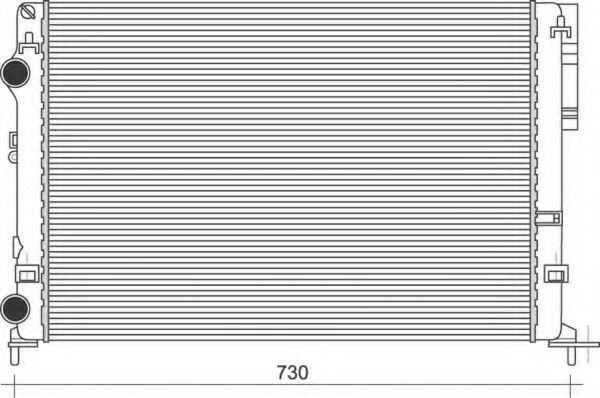 MAGNETI MARELLI 350213113100 Радиатор, охлаждение двигателя для RENAULT LAGUNA II (Рено Лагуна 2) MAGNETI MARELLI 350213113100 Радиатор, охлаждение двигателя для RENAULT LAGUNA II (Рено Лагуна 2)