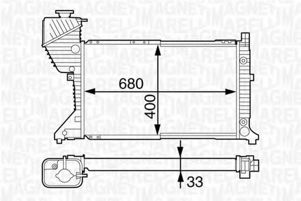 MAGNETI MARELLI 350213123200 Радиатор, охлаждение двигателя для TOYOTA-FAW (Тойота/тоета-фав) MAGNETI MARELLI 350213123200 Радиатор, охлаждение двигателя для TOYOTA-FAW (Тойота/тоета-фав)