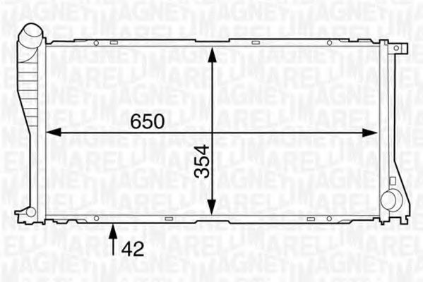 MAGNETI MARELLI 350213124200 Радиатор, охлаждение двигателя для MITSUBISHI MIRAGE (Митсубиши/митсубиси Мирагэ) MAGNETI MARELLI 350213124200 Радиатор, охлаждение двигателя для MITSUBISHI MIRAGE (Митсубиши/митсубиси Мирагэ)