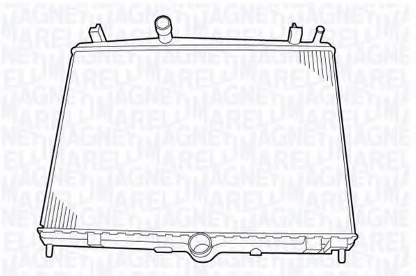 MAGNETI MARELLI 350213130600 Радиатор, охлаждение двигателя для PEUGEOT (Пежо) MAGNETI MARELLI 350213130600 Радиатор, охлаждение двигателя для PEUGEOT (Пежо)