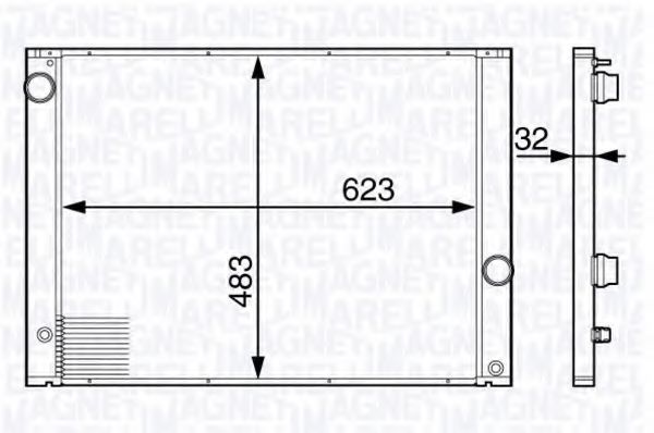 MAGNETI MARELLI 350213139700 Радиатор, охлаждение двигателя для CHEVROLET TAHOE (Шевроле Тахоэ) MAGNETI MARELLI 350213139700 Радиатор, охлаждение двигателя для CHEVROLET TAHOE (Шевроле Тахоэ)