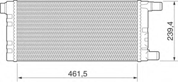 MAGNETI MARELLI 350213273000 Радиатор, охлаждение двигателя 