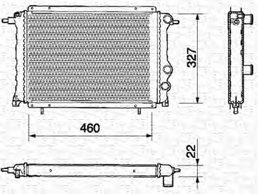 MAGNETI MARELLI 350213358000 Радиатор, охлаждение двигателя для RENAULT ESPACE (Рено Эспаcэ) MAGNETI MARELLI 350213358000 Радиатор, охлаждение двигателя для RENAULT ESPACE (Рено Эспаcэ)