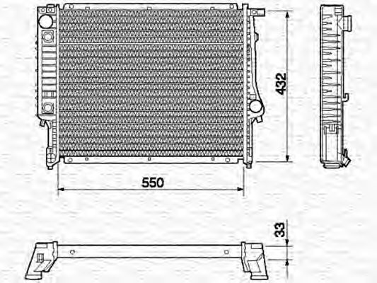 MAGNETI MARELLI 350213420000 Радиатор, охлаждение двигателя для BMW 7 (Бмв 7) MAGNETI MARELLI 350213420000 Радиатор, охлаждение двигателя для BMW 7 (Бмв 7)