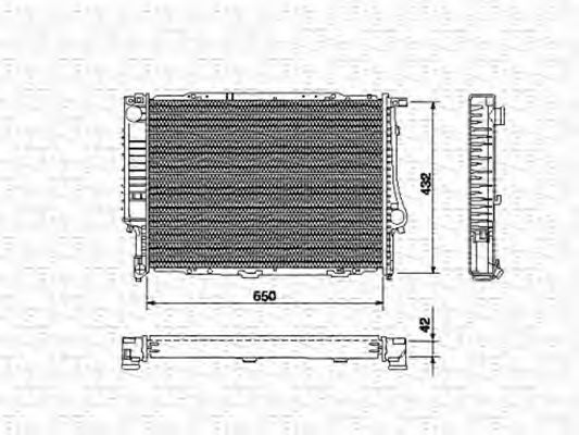 MAGNETI MARELLI 350213424000 Радиатор, охлаждение двигателя для BMW 7 (Бмв 7) MAGNETI MARELLI 350213424000 Радиатор, охлаждение двигателя для BMW 7 (Бмв 7)
