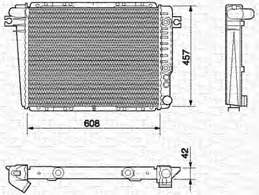 MAGNETI MARELLI 350213429000 Радиатор, охлаждение двигателя для BMW 7 (Бмв 7) MAGNETI MARELLI 350213429000 Радиатор, охлаждение двигателя для BMW 7 (Бмв 7)