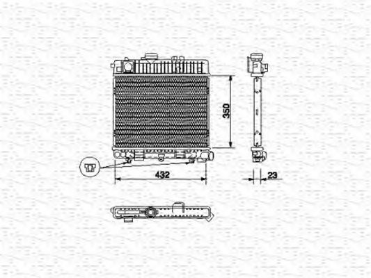 MAGNETI MARELLI 350213437000 Радиатор, охлаждение двигателя для BMW 3 (Бмв 3) MAGNETI MARELLI 350213437000 Радиатор, охлаждение двигателя для BMW 3 (Бмв 3)