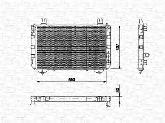 MAGNETI MARELLI 350213473000 Радиатор, охлаждение двигателя для FORD TRANSIT (Форд Трансит) MAGNETI MARELLI 350213473000 Радиатор, охлаждение двигателя для FORD TRANSIT (Форд Трансит)