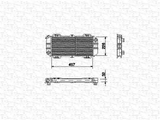 MAGNETI MARELLI 350213484000 Радиатор, охлаждение двигателя для FORD FIESTA (Форд Фиэста) MAGNETI MARELLI 350213484000 Радиатор, охлаждение двигателя для FORD FIESTA (Форд Фиэста)