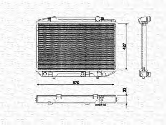 MAGNETI MARELLI 350213531000 Радиатор, охлаждение двигателя для VOLKSWAGEN JETTA (Фольксваген Жэтта) MAGNETI MARELLI 350213531000 Радиатор, охлаждение двигателя для VOLKSWAGEN JETTA (Фольксваген Жэтта)