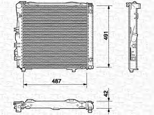 MAGNETI MARELLI 350213540000 Радиатор, охлаждение двигателя для MERCEDESBENZ (Мерседес бенц) MAGNETI MARELLI 350213540000 Радиатор, охлаждение двигателя для MERCEDESBENZ (Мерседес бенц)