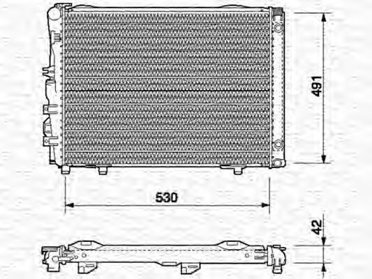 MAGNETI MARELLI 350213541000 Радиатор, охлаждение двигателя для OPEL (Опель) MAGNETI MARELLI 350213541000 Радиатор, охлаждение двигателя для OPEL (Опель)