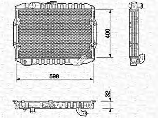 MAGNETI MARELLI 350213549000 Радиатор, охлаждение двигателя для MITSUBISHI COLT/RODEO (Митсубиши/митсубиси Cолт/родэо) MAGNETI MARELLI 350213549000 Радиатор, охлаждение двигателя для MITSUBISHI COLT/RODEO (Митсубиши/митсубиси Cолт/родэо)