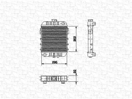 MAGNETI MARELLI 350213557000 Радиатор, охлаждение двигателя для OPEL (Опель) MAGNETI MARELLI 350213557000 Радиатор, охлаждение двигателя для OPEL (Опель)