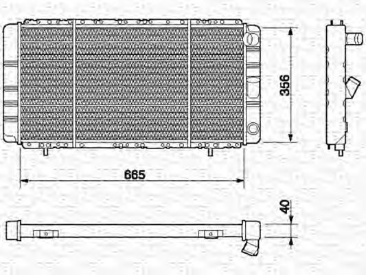 MAGNETI MARELLI 350213626000 Радиатор, охлаждение двигателя для RENAULT ESPACE (Рено Эспаcэ) MAGNETI MARELLI 350213626000 Радиатор, охлаждение двигателя для RENAULT ESPACE (Рено Эспаcэ)