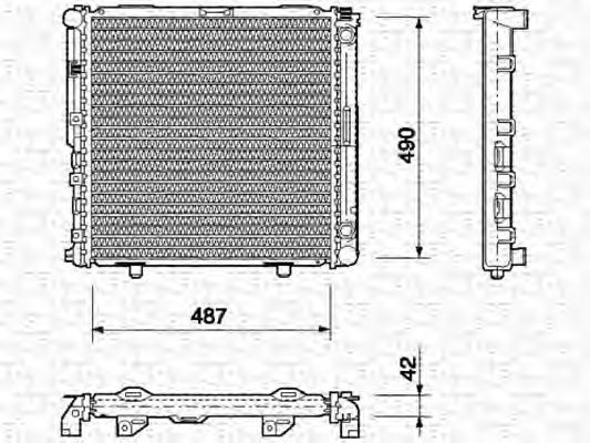 MAGNETI MARELLI 350213690000 Радиатор, охлаждение двигателя для FORD TRANSIT (Форд Трансит) MAGNETI MARELLI 350213690000 Радиатор, охлаждение двигателя для FORD TRANSIT (Форд Трансит)