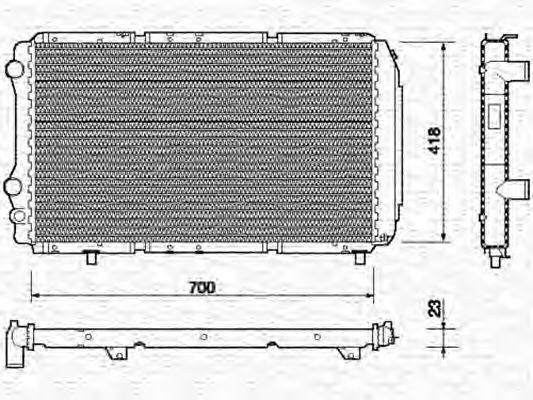 MAGNETI MARELLI 350213706000 Радиатор, охлаждение двигателя для DAIHATSU CUORE III (Дайхатсу Cуорэ 3) MAGNETI MARELLI 350213706000 Радиатор, охлаждение двигателя для DAIHATSU CUORE III (Дайхатсу Cуорэ 3)