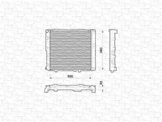 MAGNETI MARELLI 350213774000 Радиатор, охлаждение двигателя для OPEL COMMODORE B (Опель Cоммодорэ б) MAGNETI MARELLI 350213774000 Радиатор, охлаждение двигателя для OPEL COMMODORE B (Опель Cоммодорэ б)