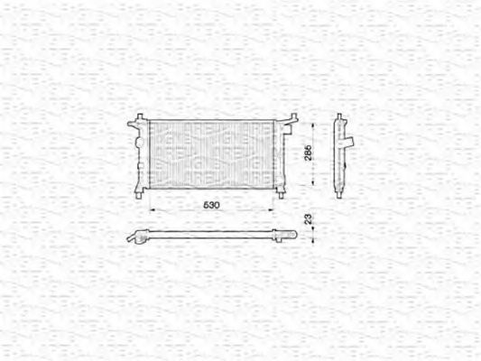 MAGNETI MARELLI 350213775000 Радиатор, охлаждение двигателя для OPEL (Опель) MAGNETI MARELLI 350213775000 Радиатор, охлаждение двигателя для OPEL (Опель)