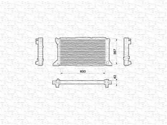 MAGNETI MARELLI 350213782000 Радиатор, охлаждение двигателя для FORD (Форд) MAGNETI MARELLI 350213782000 Радиатор, охлаждение двигателя для FORD (Форд)