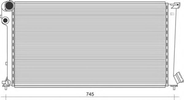 MAGNETI MARELLI 350213864000 Радиатор, охлаждение двигателя для TOYOTA PREMIO (Тойота/тоета Прэмио)
