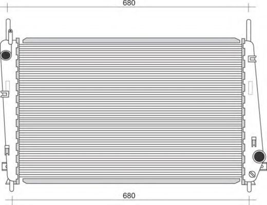 MAGNETI MARELLI 350213911000 Радиатор, охлаждение двигателя 