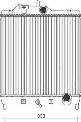 MAGNETI MARELLI 350213926000 Радиатор, охлаждение двигателя 