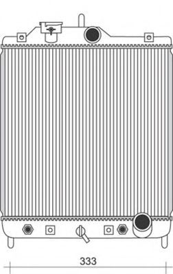 MAGNETI MARELLI 350213929000 Радиатор, охлаждение двигателя 