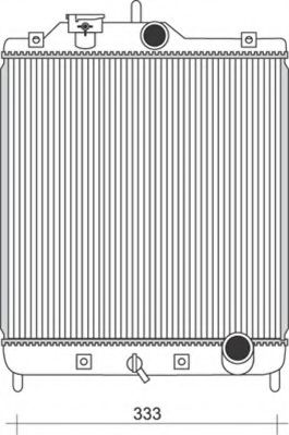 MAGNETI MARELLI 350213930000 Радиатор, охлаждение двигателя 