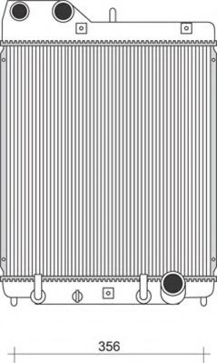 MAGNETI MARELLI 350213931000 Радиатор, охлаждение двигателя 