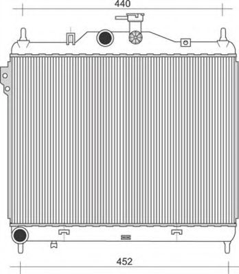 MAGNETI MARELLI 350213935000 Радиатор, охлаждение двигателя 