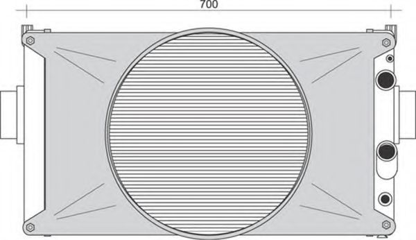 MAGNETI MARELLI 350213937000 Радиатор, охлаждение двигателя 